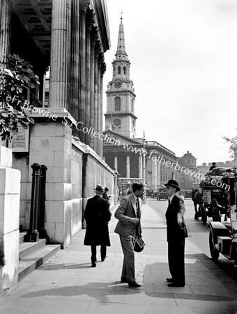 PORTICO OF NATIONAL GALLERY TRAFALGAR SQUARE ST MARTIN IN THE FIELLDS